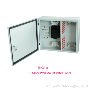 48 Cores Outdoor Wall Mounted Optic Fiber Distribution Box